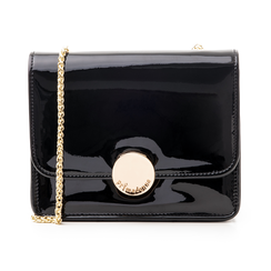 Borsa piccola nera in vernice,