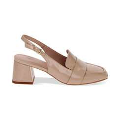 CALZATURA MOCASSINO SLINGBACK NAPLACK NU, Primadonna, 234981328NPNUDE035, 001 preview