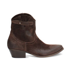 BOOTS RAIN DEMI-BOOT TEXAN SUEDE MORO, Primadonna, 273435602CMMORO036, 001 preview