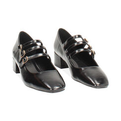 Décolleté nera lucida con tacco di 4 cm, Primadonna, 264962701EUNERO040, 003 preview