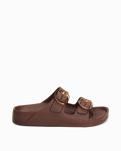 Sandali mare testa di moro tacco 3,7 cm, DK BROWN