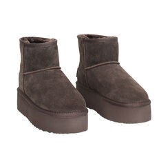 Botines en gamuza azul noche con tacón de 4,5 cm, Primadonna, 26N801250CMMORO035, 003 preview