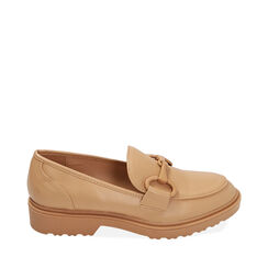 ZAPATOS MOCASIN SINTETICO BEIG, Primadonna, 214902001EPBEIG037, 001a