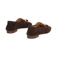 Mocasines de nobuk azul noche con suela de goma, Primadonna, 26N108006CMMORO036, 004 preview