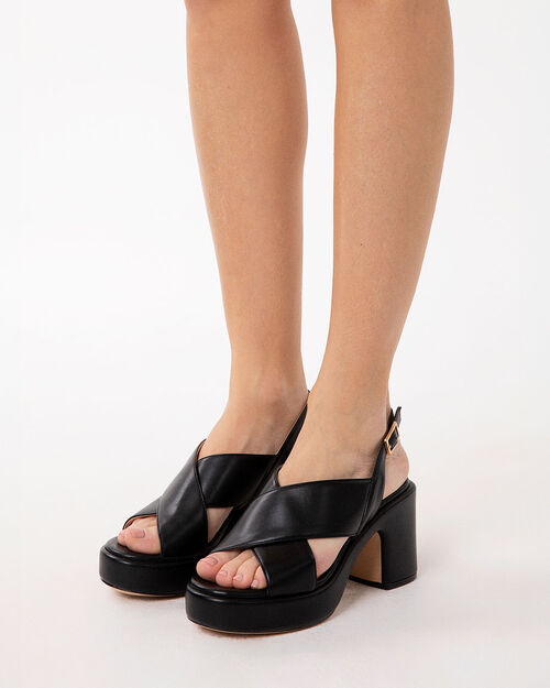 ZAPATOS SANDALIA SINTETICO NERO, BLACK