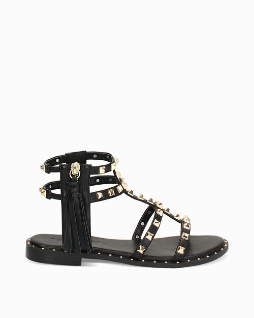 CHAUSSURES POUR FEMMES FLAT SYNTHETIQUE, BLACK
