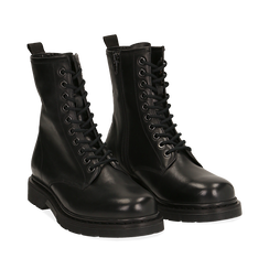 Anfibi neri in pelle, Primadonna, 167729408PENERO035, 002a