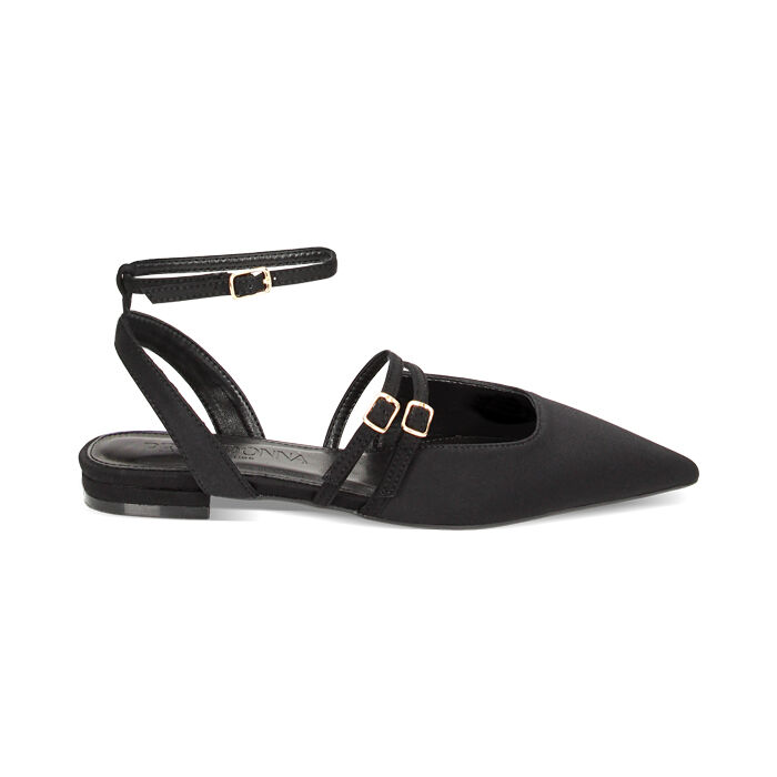 Ballerina Slingback donna nere in lycra Primadonna Collection