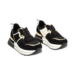 Zapatillas negras de microfibra, Primadonna, 242838310MFNERO035, 002 preview
