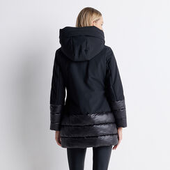 Piumino nero imbottito, Primadonna, 228502320TSNEROL, 002a