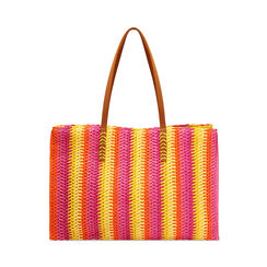 Borsa donna mare grande gialla in raffia, Primadonna, 25J904549RFGIALUNI, 001 preview