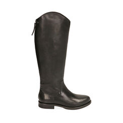 Bottes noires en cuir, Primadonna, 201442016PENERO036, 001a