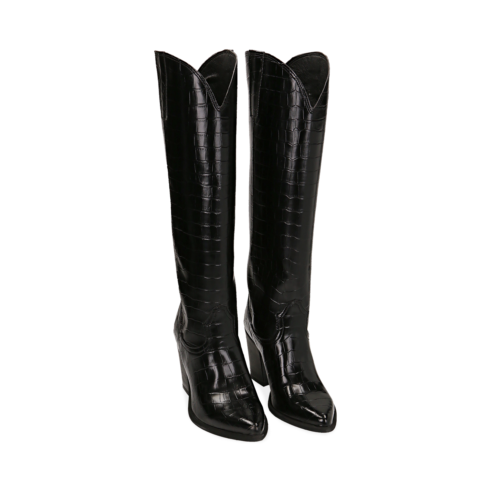 Stivale Marcus in cocco nero - Aversa Shoes Srl