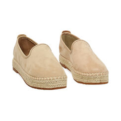 Espadrillas beige con tacco 3 cm, Primadonna, 274928811MFBEIG035, 003 preview