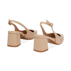 Escarpins slingback beige confortables pour femme, Primadonna, 252121506EPBEIG035, 004 preview