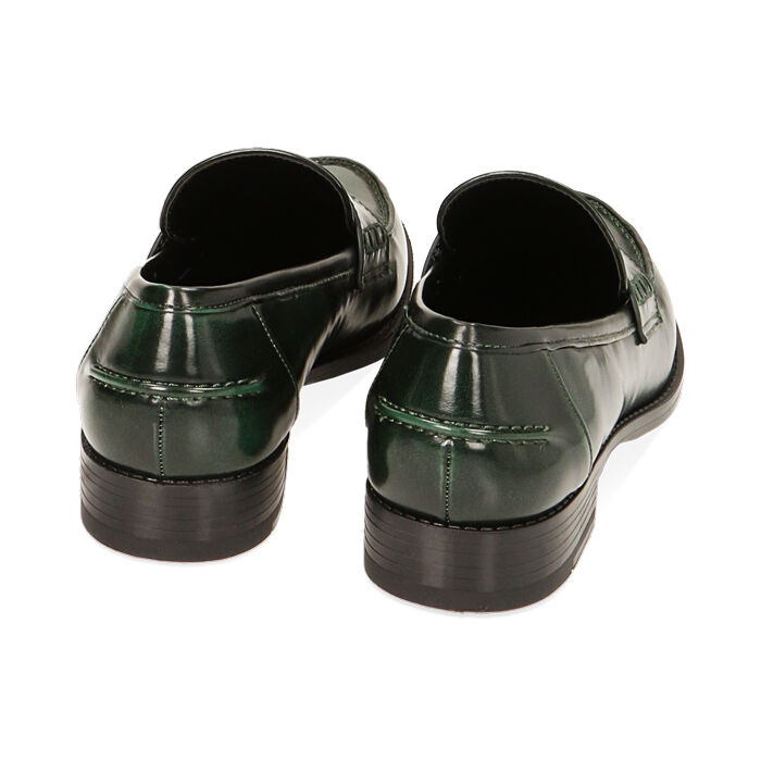 Mocassini donna verde abrasivato Primadonna Collection