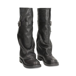Biker nero con gambale sceso, Primadonna, 260624109EPNERO037, 003 preview