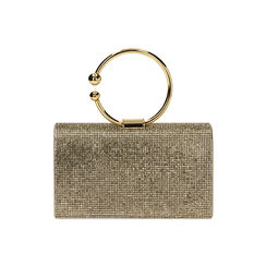 Mini bolso mujer oro en laminado con piedras, Primadonna, 255102425LPOROGUNI, 004 preview