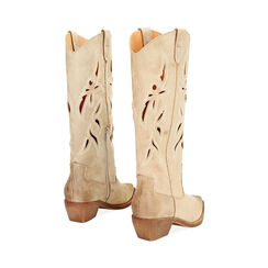 Bottes femme taupe en microfibre, Primadonna, 25P604603MFTAUP035, 004 preview