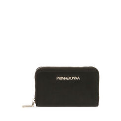 Portafogli nero in raso, New Collection, 215122516RSNEROUNI, 001a