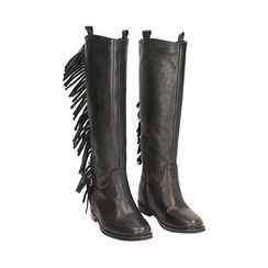 Botte en cuir lavé noir avec détails élégants, Primadonna, 261010003PANERO036, 003 preview