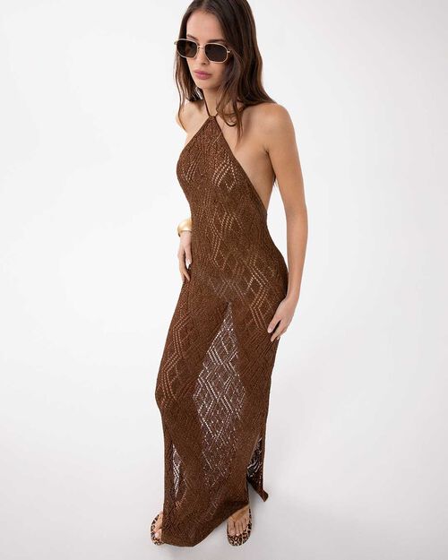 VETEMENTS ROBE TISSU RAME, COPPER