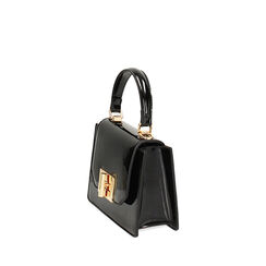 Minibag nera piccola in vernice, Primadonna, 235125430VENEROUNI, 002a