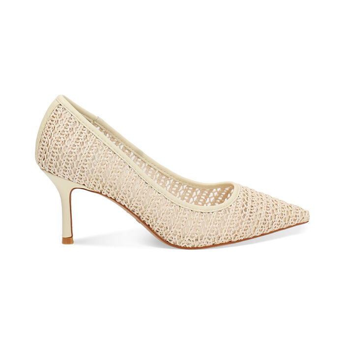 Escarpins femme crème, Primadonna, 25M500206RFPANN036