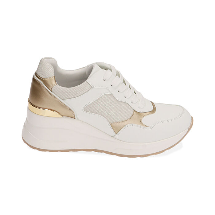 Scarpe online zeppa bianche