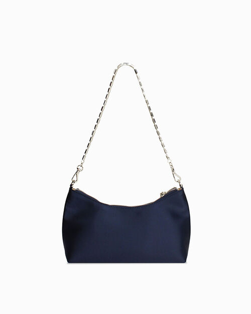 BAG MINI BAG SATIN BLUE, BLUE