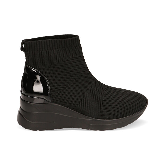 CALZATURA SLIP ON TESSUTO NERO, Primadonna, 222850944TSNERO035