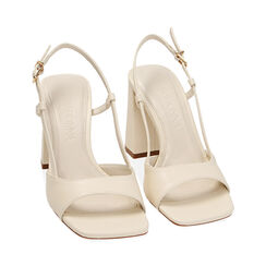 Sandali panna, tacco 9 cm, Primadonna, 212168804EPPANN037, 002 preview