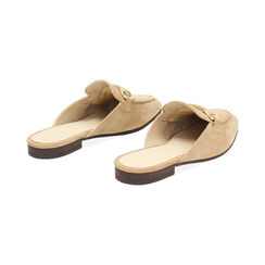 Sabot donna taupe in camoscio, Primadonna, 257725526CMTAUP036, 004 preview