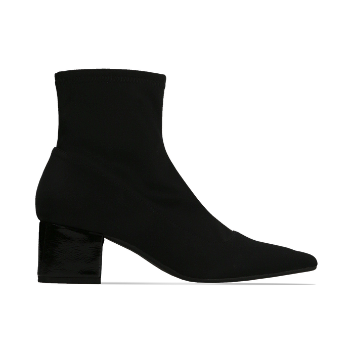 Tronchetti Neri Tacco 4 Cm Cod 124895551lynero Primadonna Collection
