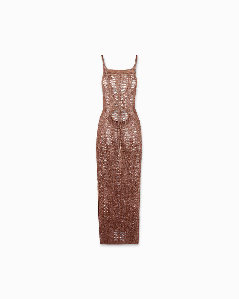 Vestito donna rame in tessuto image number null