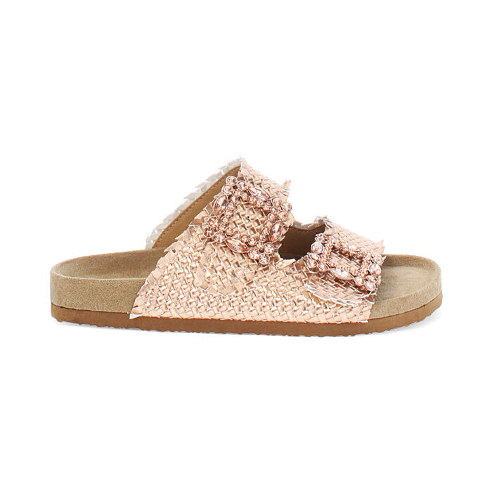 Fussbett de mujer rosa oro en laminado entrelazado, Primadonna, 257810601LIRAOR036