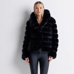 ABBIGLIAMENTO PELLICCIA FUR NERO, Primadonna, 22B402304FUNEROM, 001a