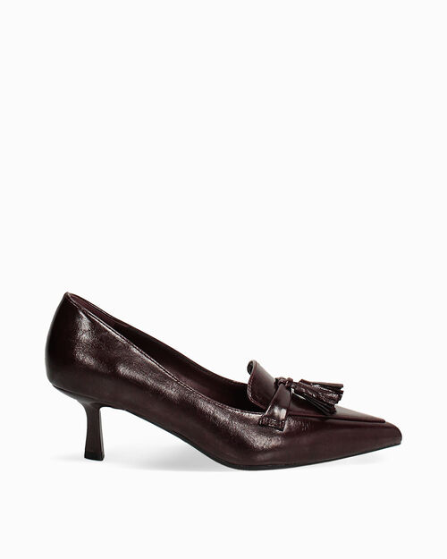 D&eacute;collet&eacute; bordeaux avec talon de 5,5 cm, BURGUNDY