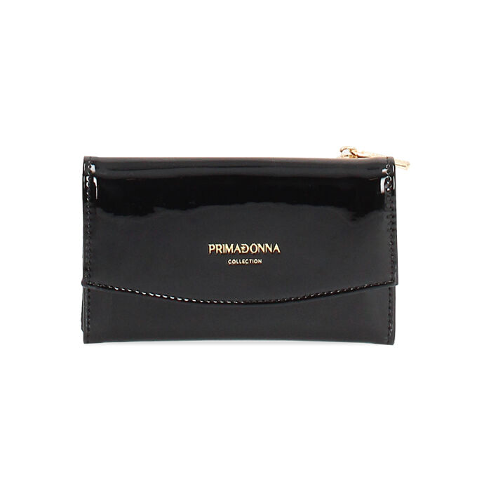 Portafoglio nero compatto ed elegante, Primadonna, 275102761VENEROUNI