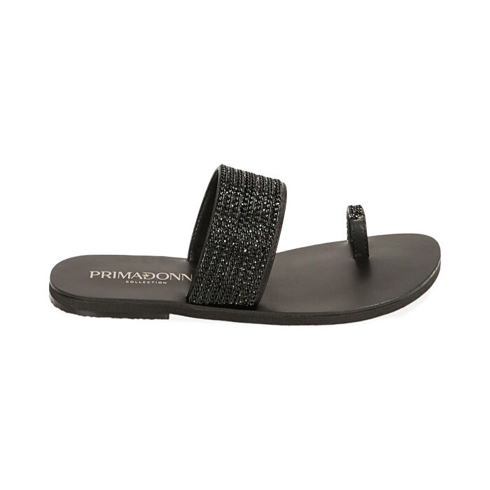 Ciabatte donna flat nere Primadonna Collection
