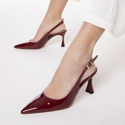 D&eacute;collet&eacute; slingback cherry tacco 7,5 cm, Scarpe, 272141101VECHER036, 002a