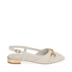 Ballerine slingback bianche, Primadonna, 214974161EPBIAN036, 001a