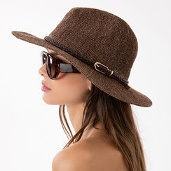 Sombrero marr&oacute;n oro con estilo veraniego, Primadonna, 27B472511ERMAORUNI, 002a