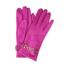 Guanti in microfibra fucsia, 24B424537MFFUCSUNI, 001a