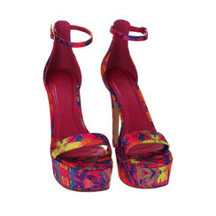 Sandali in raso multicolor, tacco 13 cm, Primadonna, 212187501RSMUFU035, 002a