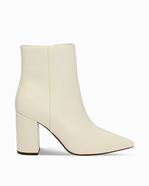 CHAUSSURES POUR FEMMES DEMI-BOTTE SYNTHE, CREAM