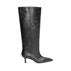 Bottes noires à talon de 5,6 cm pour un look audacieux, Primadonna, 262139712EPNERO035, 001a