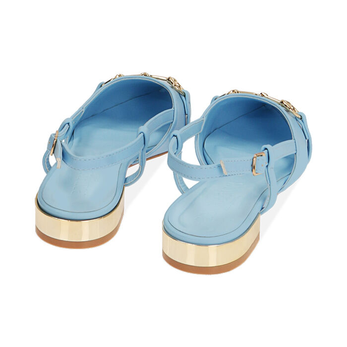Ballerine donna slingback celesti Primadonna Collection
