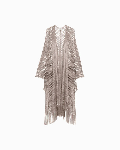 ROPA PONCHO TEJIDO TAUP, TAUPE