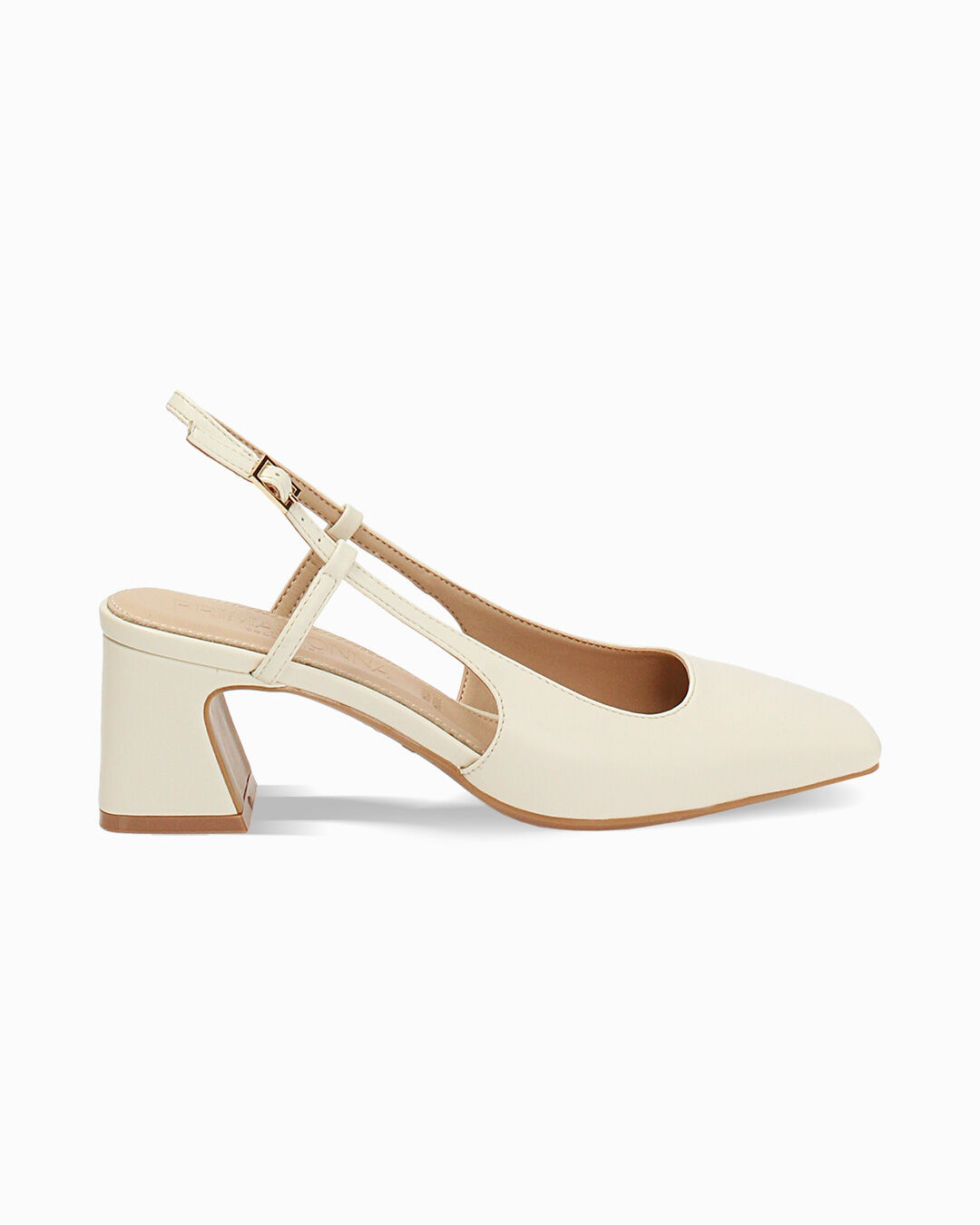 Décolleté panna tacco 6 cm